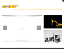 Tablet Screenshot of johnhenryrockdrill.com